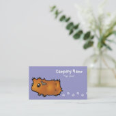 Cartoon-Meerschweinchen (schäbig) Visitenkarte (Stehend Vorderseite)