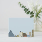 Cartoon Memphis Postkarte (Stehend Vorderseite)