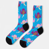 Cartoon Mermaid Pattern Socken (Linkes Detail)