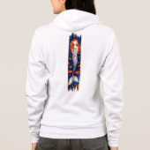 Cartoon Mermaid Pinstrich Paint Hoodie (Rückseite)