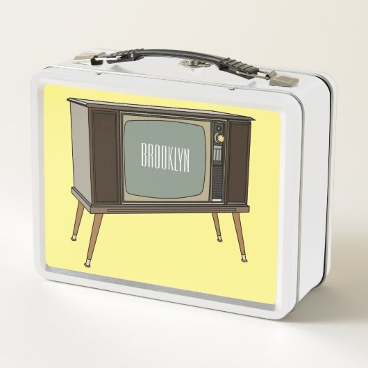 Cartoon Metall Brotdose (Rückseite)