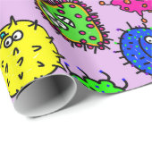 Cartoon-mikroskopische Geschenkpapier (Rolleneckpunkt)