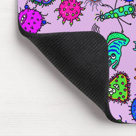 Cartoon-mikroskopische Mousepad (Ecke)