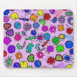 Cartoon-mikroskopische Mousepad
