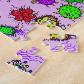 Cartoon-mikroskopische Puzzle (Seite)