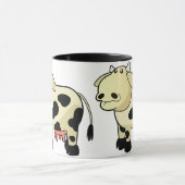 Cartoon Milchkühe Keramik Tasse (Zentrum)