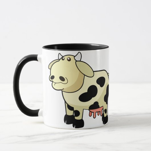 Cartoon Milchkühe Keramik Tasse (Links)