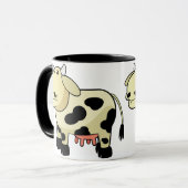 Cartoon Milchkühe Keramik Tasse (Vorderseite Links)