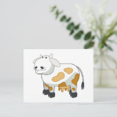 Cartoon Milchkühe Postkarte (Stehend Vorderseite)