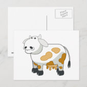 Cartoon Milchkühe Postkarte (Vorne/Hinten)