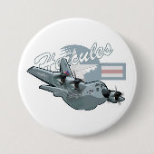 Cartoon-Militärflugzeug Button (Vorderseite)