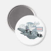 Cartoon-Militärflugzeug Magnet (Vorderseite/Rückseite)