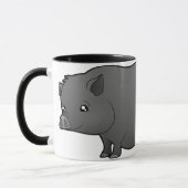 Cartoon-Miniatur-Schwein Tasse (Links)