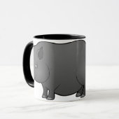 Cartoon-Miniatur-Schwein Tasse (Vorderseite Links)