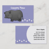 Cartoon-Miniatur-Schwein Visitenkarte (Vorne/Hinten)