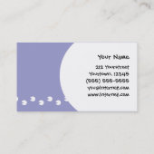 Cartoon-Miniatur-Schwein Visitenkarte (Rückseite)