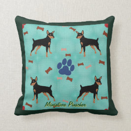 Cartoon Miniature Pinscher Kissen