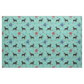 Cartoon Miniature Pinscher Stoff (Fat Quarter (45,7 x 55,9 cm))