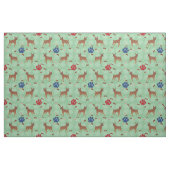 Cartoon Miniature Pinscher Stoff (Fat Quarter (45,7 x 55,9 cm))