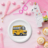 Cartoon Minibus Pappteller (Party)