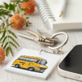 Cartoon Minibus Schlüsselanhänger (Vorderseite rechts)