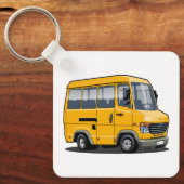 Cartoon Minibus Schlüsselanhänger (Vorderseite)