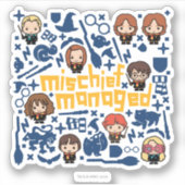 Cartoon "MISCHIEF MANAGED™" Grafik Aufkleber (Vorderseite)