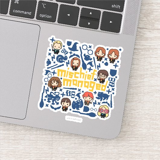 Cartoon "MISCHIEF MANAGED™" Grafik Aufkleber (Detail)
