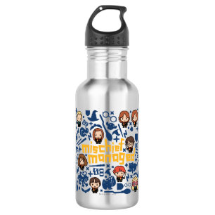 Cartoon "MISCHIEF MANAGED™" Grafik Trinkflasche