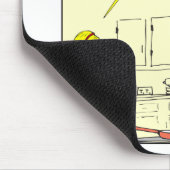 Cartoon mit 311 Popcornpfannkuchen Mousepad (Ecke)