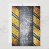 Cartoon mit blauer Muskelkraft - Rückfärbung wähle Einladung (Rückseite)