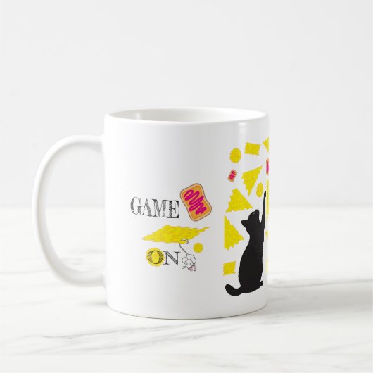Cartoon mit Kaffee oder Tee-Tasse Kaffeetasse (Links)