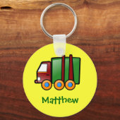 Cartoon mit personalisiertem Namen Schlüsselanhänger (Vorderseite)