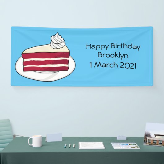 Cartoon mit Rotsamt Banner (Messe)