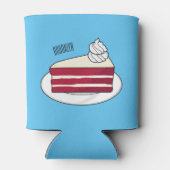 Cartoon mit Rotsamt Dosenkühler (Rückseite)