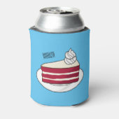 Cartoon mit Rotsamt Dosenkühler (Kanne Rückseite)