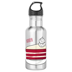 Cartoon mit Rotsamt Edelstahlflasche