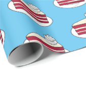 Cartoon mit Rotsamt Geschenkpapier (Rolleneckpunkt)