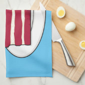 Cartoon mit Rotsamt Geschirrtuch (Viertel Falte)