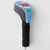 Cartoon mit Rotsamt Golf Headcover (angewinkelt)