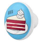 Cartoon mit Rotsamt Keramikknauf (Rechts)