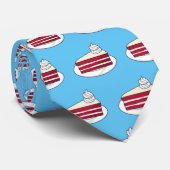 Cartoon mit Rotsamt Krawatte (Gerollt)