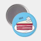 Cartoon mit Rotsamt Magnet (Vorderseite/Rückseite)