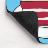 Cartoon mit Rotsamt Mousepad (Ecke)