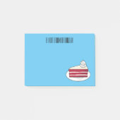 Cartoon mit Rotsamt Post-it Klebezettel (Vorderseite)