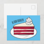 Cartoon mit Rotsamt Postkarte (Vorne/Hinten)