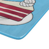 Cartoon mit Rotsamt Schneidebrett (Ecke)