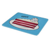 Cartoon mit Rotsamt Schneidebrett (Ecke)