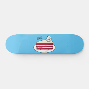 Cartoon mit Rotsamt Skateboard
