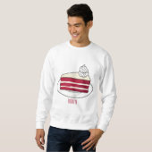 Cartoon mit Rotsamt Sweatshirt (Vorne ganz)